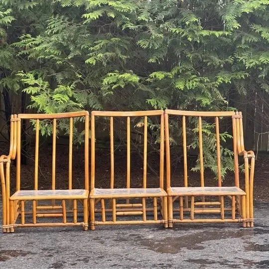 Wood 1950s Heywood Wakefield Sofa For Sale - Image 7 of 8