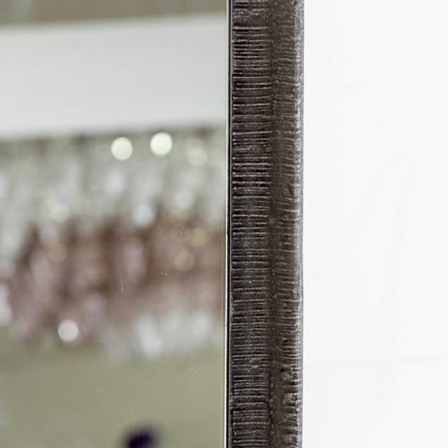 Abstract 1970s Tall Sculptural Modernist Mirror by Burchiellaro For Sale - Image 3 of 9