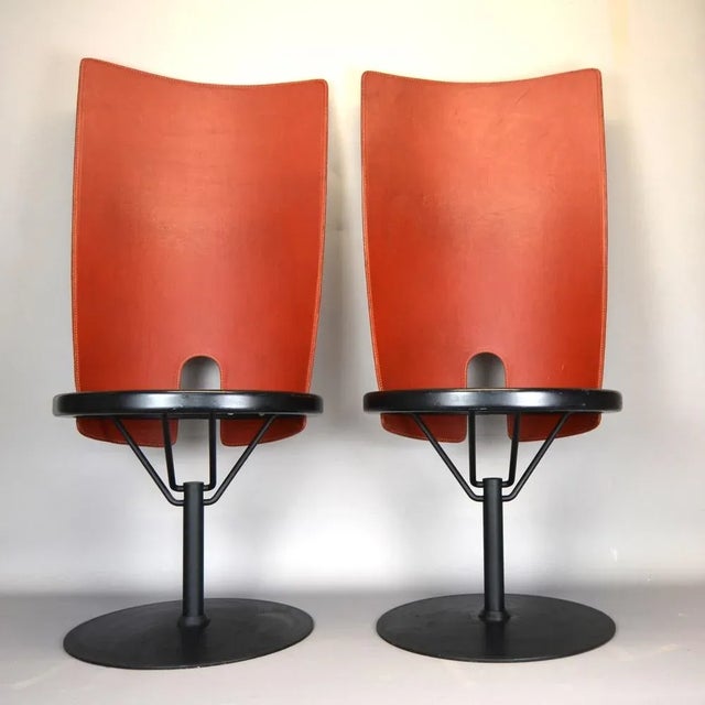 Set of Swivel Chairs by Borge Lindau for Bla Station, 1986 For Sale - Image 9 of 11