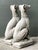 Vintage Cast Concrete Dogs - A Pair For Sale - Image 9 of 12