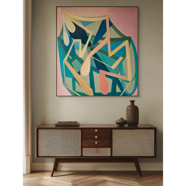 Abstract Contemporary Abstract Oil on Panel "With Every Drop" by Ashlynn Browning For Sale - Image 3 of 5