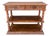 Carved Oak Barley Twist Console Table With Shelves For Sale