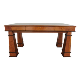 Vintage Hickory White Biedermeier Writing Desk For Sale