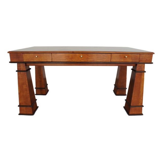 Vintage Hickory White Biedermeier Writing Desk For Sale