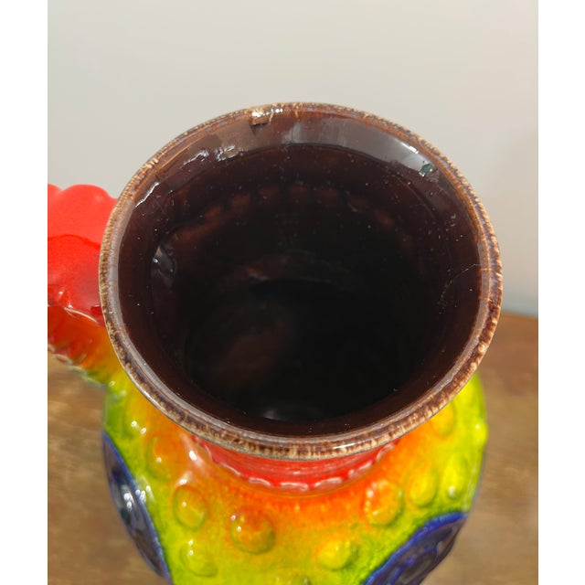 Large Model 99-45 Sunset Floor Vase by Bodo Mans for Bay Keramik, West Germany, 1970s For Sale - Image 6 of 8