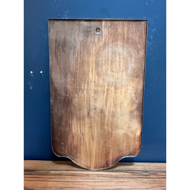 Metal Vintage Italian Sculptural Wall Mirror 1980s For Sale - Image 7 of 7