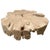 2010s Andrianna Shamaris Round Bleached Teak Wood Organic Coffee Table For Sale - Image 5 of 18
