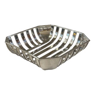 Mid 20th Century Fratelli Cacchione Sterling Silver Center Piece Bowl For Sale