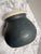 Unique two toned dark grayish blue and off white vessel or vase. Handcrafted Scandinavian design with a wabi sabi style...