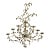 Vintage 47" Italian Rococo Gold Gilded Floral Vine Wall Hanging Candle Sconce For Sale