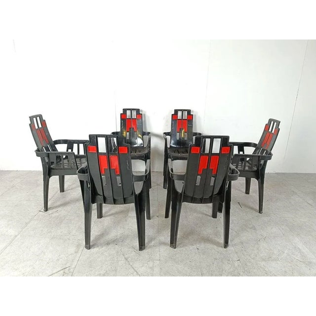 Gray Boston Chairs by Pierre Paulin for Henry Massonnet, 1988, Set of 6 For Sale - Image 8 of 13