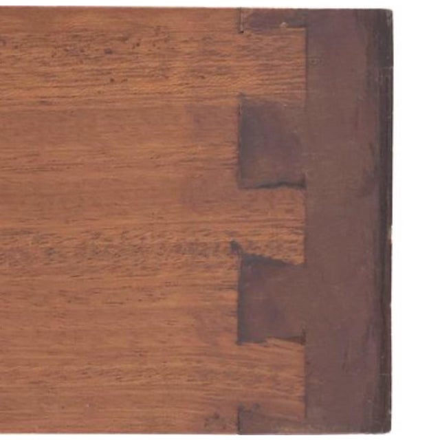 French Mid 20th Century French Louis XVI Style Mahogany Nightstand/Side Table For Sale - Image 3 of 6