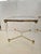 Midcentury Modern Square Brass & Glass Endtables With Lucite Legs- A Pair For Sale - Image 4 of 7