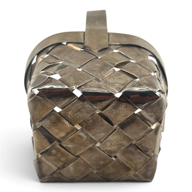 Mid 20th Century Cartier Sterling Silver Miniature Basket For Sale In Los Angeles - Image 6 of 6