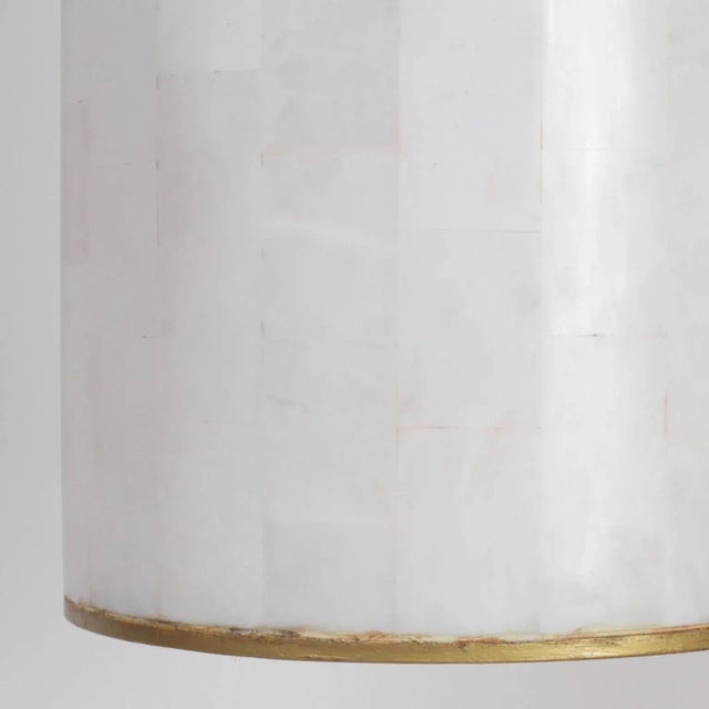 Mid-Century Modern Chic Modern Tessellated Pencil Pendant For Sale - Image 3 of 6