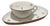Porcelain Un Ègoïste Cup and Tray from Limoges, 1940s, Set of 2 For Sale