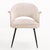 A stylish pair of Mid-Century lounge chairs in the manner of Jules Leleu, inspired by the refined elegance of French mid-...