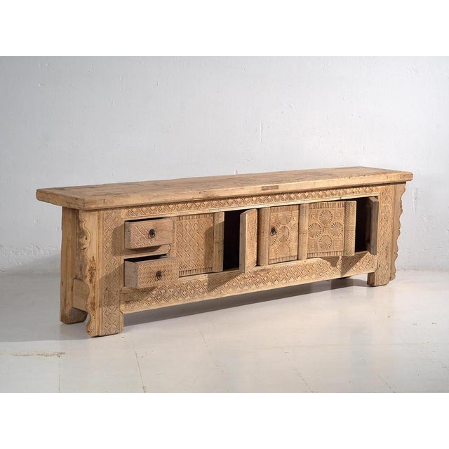 Antique hand carved tv cabinet (c.1900) dimensions: width: 232 cm depth: 41 cm height: 67 cm style: qing materials and...