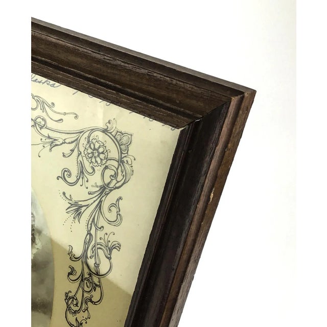 Vintage Wood and Glass Framed Alaska Nostalgia Photo Print 1978 For Sale - Image 4 of 8
