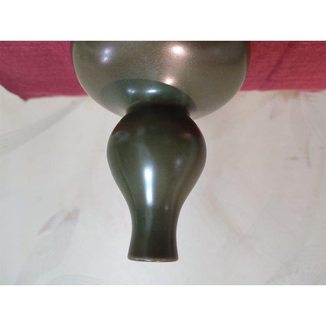 Ceramic Chinese Ceramic Vase,Jiajing Marked Brown Glaze Porcelain Gourd Vase For Sale - Image 7 of 11