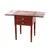 Antique Sheraton Cherry & Tiger Maple Two Drawer Drop Leaf Table C1840 For Sale - Image 4 of 6