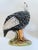 Black Large Pair of Ceramic Guinea Hens or Fowl, Made in Italy For Sale - Image 8 of 10