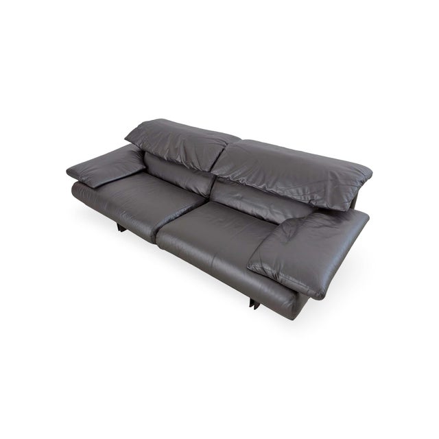 Vintage Alanda Sofa in Leather from B&B Italia For Sale - Image 6 of 11