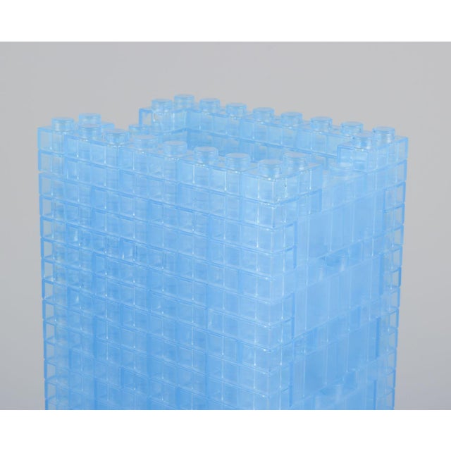 Scandinavian Table Lamp in Light Blue Plastic, Late 20th Century For Sale - Image 4 of 8