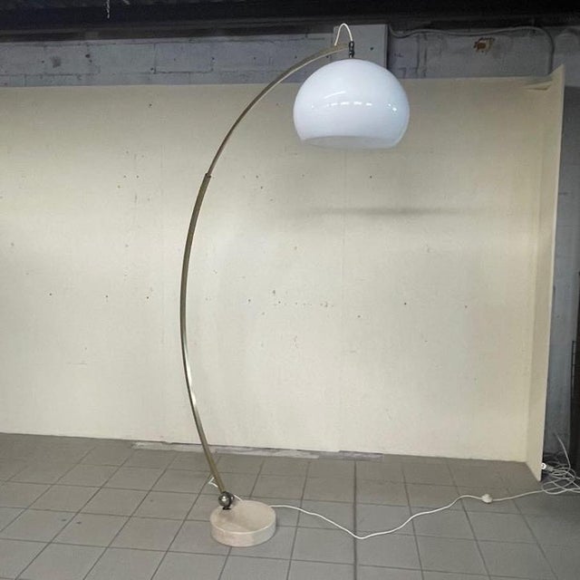 Metal Arc Floor Lamp by Goffredo Reggiani for Reggiani, 1960s For Sale - Image 7 of 18