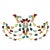 Contemporary Fashion Multi Color Statement Earrings For Sale - Image 3 of 8