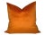 Modern Velvet Pillow Cover in Burnt Orange, 20x20 For Sale - Image 3 of 3