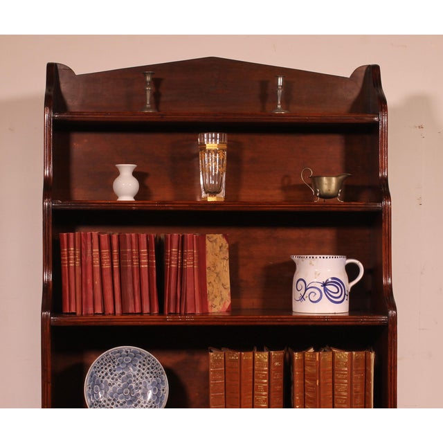 Waterfall Bookcase in Mahogany For Sale - Image 11 of 12