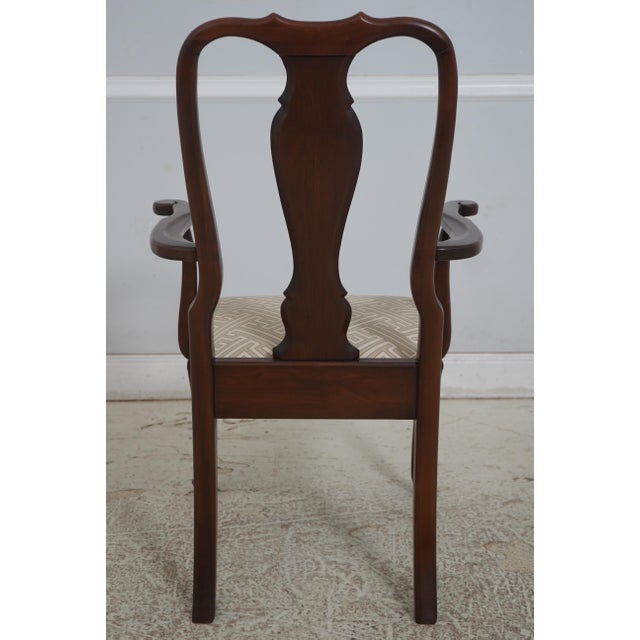 Ethan Allen Set of 4 Ethan Allen Cherry Georgian Court Dining Room Chairs For Sale - Image 4 of 18