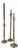 Vintage Art Deco Modernist Chrome Candlesticks, 1930s, Set of 3 For Sale