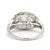 Art Deco 1920s Art Deco 1.28ctw Diamond Dome Ring, Platinum, Ring Size 7.75 For Sale - Image 3 of 6