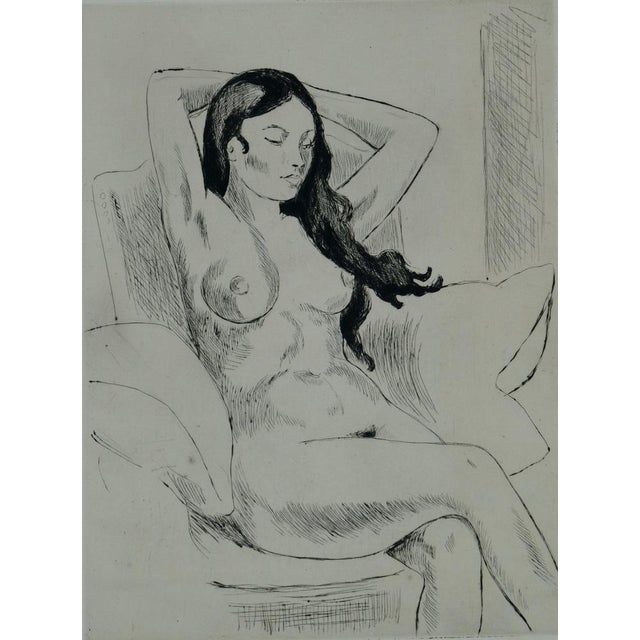 Yves Brayer (1907-1990) Nude with Raised Arms Original etching Signed in pencil Limited edition of 5 copies (this is...