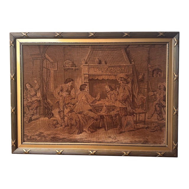 French Loire Valley 19th Century Tapestry in Giltwood Frame For Sale