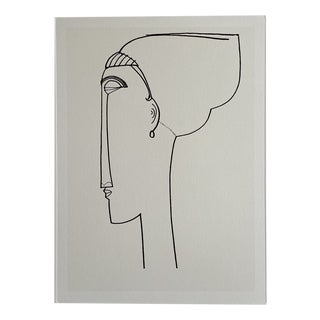 Amadeo Modigliani, Head in Profile, Print For Sale