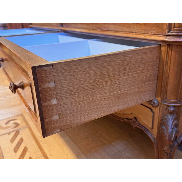 Louis XV Style Mirrored Armoire, Antique For Sale - Image 10 of 12