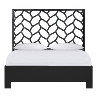 Silas Standard Bed Queen - Black For Sale