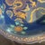 Early 20th Century Chinese Ceramic Plate,Zhizheng Marked Blue Ground Golde Drawing Porcelain Plate Hand Painted Dragon Pattern For Sale - Image 4 of 10