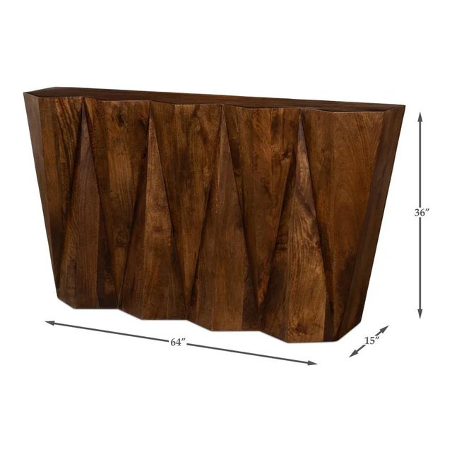 Organic Geometric Console Table For Sale - Image 9 of 11