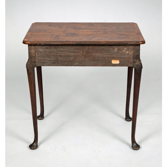 Queen Anne Period Burl Walnut Side Table, Circa 1710 For Sale - Image 4 of 10