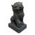 1990s Glossy Grey Ceramic Chinese Foo Dog Statue For Sale