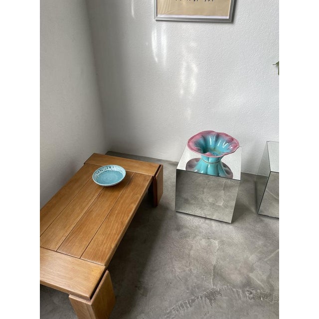 Blue and Pink Ceramic Dish, 1970s For Sale - Image 6 of 18