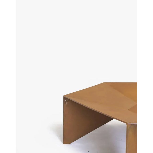 Brutalist Brasero N°2 Fire Bowl with Benches by Yoan Claveau de Lima for Les Choses Edition, Set of 7 For Sale - Image 6 of 8