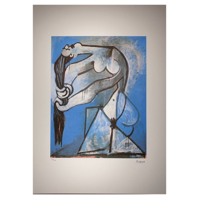 After Pablo Picasso, Cubist Female Portrait, Lithograph, 1970s For Sale