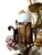 Vintage Italian Mirrored Gilt Metal and Porcelain Rose Sconces, 1940s, Set of 2 For Sale - Image 13 of 18