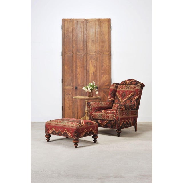 An exceptional and rare pair of tall 19th century bi-folding country French provincial farmhouse door panels crafted from...