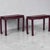 Wood Asian Modern Grasscloth Wrapped Ming Style Console Tables Att. Baker Furn. - Pair For Sale - Image 7 of 8
